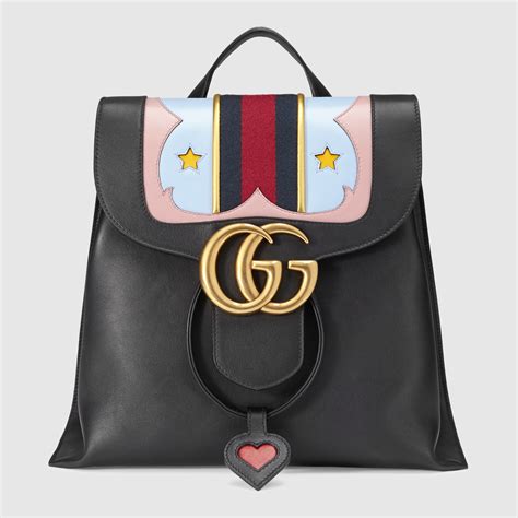 gucebbled calfskin gg marmont|gucci marmont leather backpack.